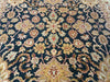 Load image into Gallery viewer, 9 x 12.9 Natural Quality Handmade Agra Rug Midnight Dark Blue #F-6044