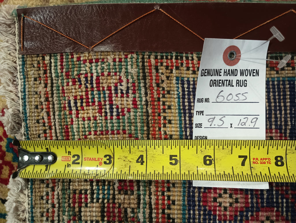 9.5 x 12.9 Persian Semi-Antique Tabriz Rug Wool #F-6055