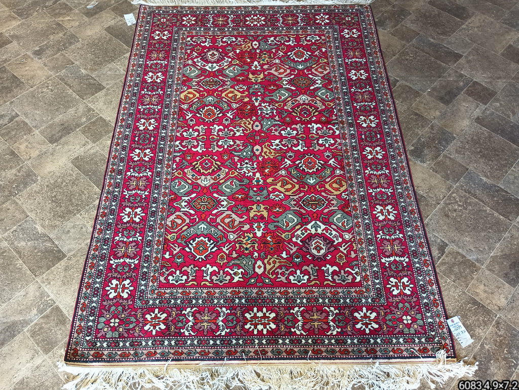 4.9 x 7.2 Shrivan Wool handmade Azarbayjan Rug #F-6083