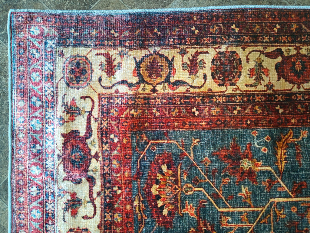 5' x 7' Light Blue Turkish Rug  #F-6086