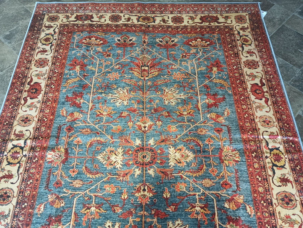 5' x 7' Light Blue Turkish Rug  #F-6086
