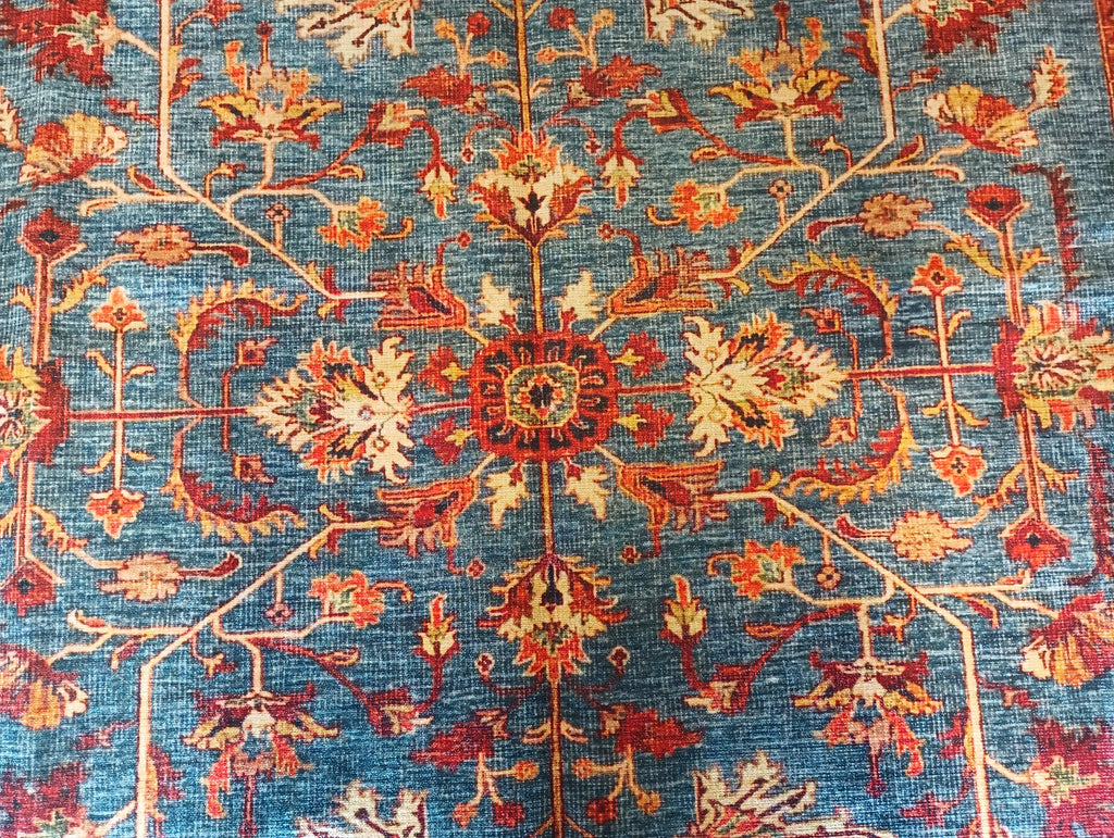 5' x 7' Light Blue Turkish Rug  #F-6086