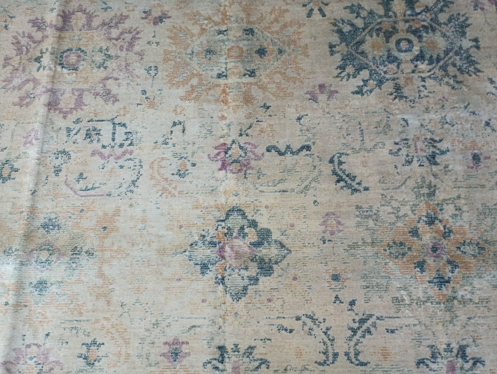 5' x 7' New Turkish Made Oushak rug Pale Light BLue  #F-6092