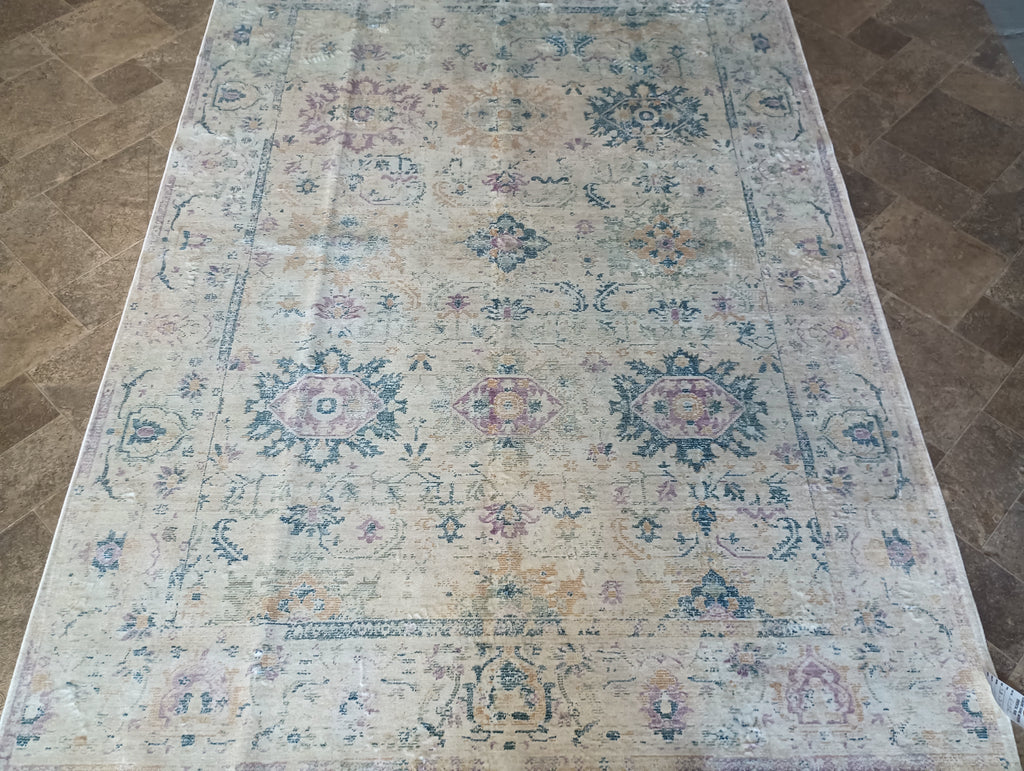 5' x 7' New Turkish Made Oushak rug Pale Light BLue  #F-6092
