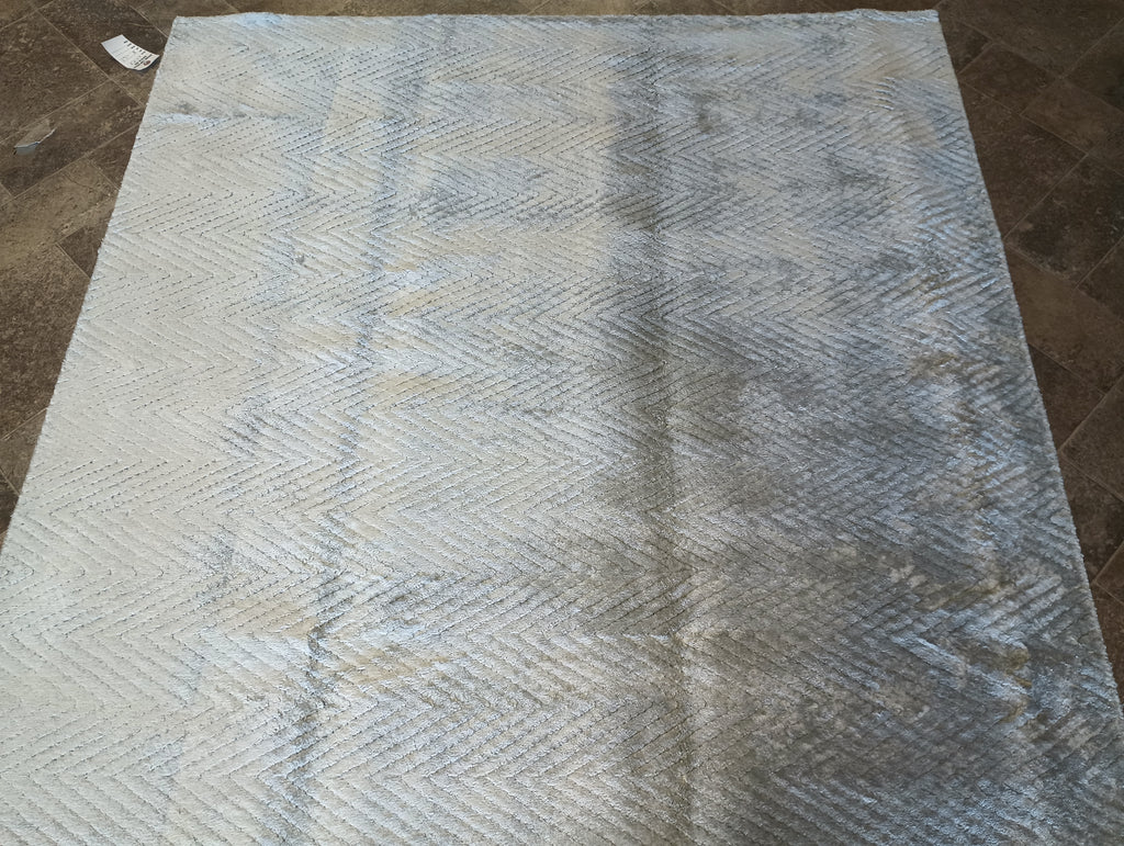 5 x 8.5 CONTEMORRAY Bamboo Silk Gray Rug #F-6093