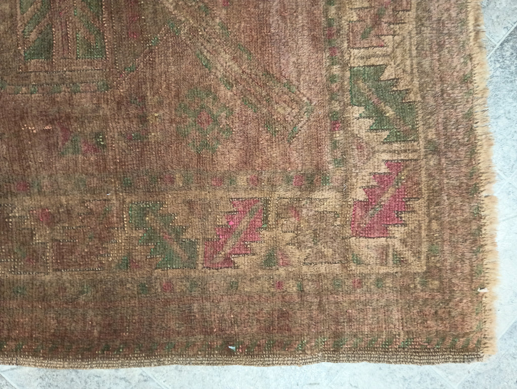 5 x 9.4 Antique Overdyed Kazak Rug #PIX-19723