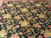 Load image into Gallery viewer, 9.0 x 11.9 BLACK English Garden Needle Point Hand Stich #F-6097