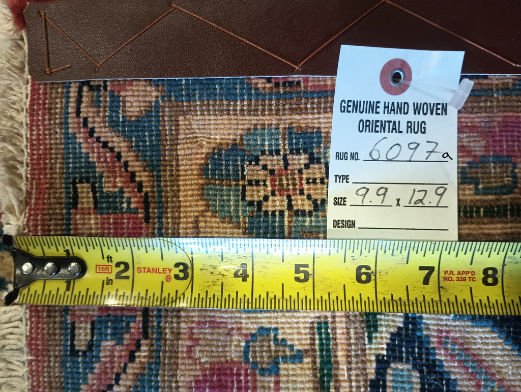 9.9 x 12.9 Handmade Tabriz Persian Rug #F-6097a