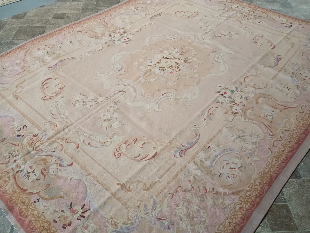 8 x 10 AMAZING Aubusson Flat Weave Rug #PIX-20760