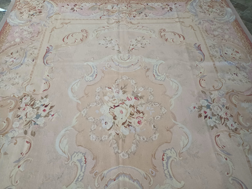 8 x 10 AMAZING Aubusson Flat Weave Rug #PIX-20760