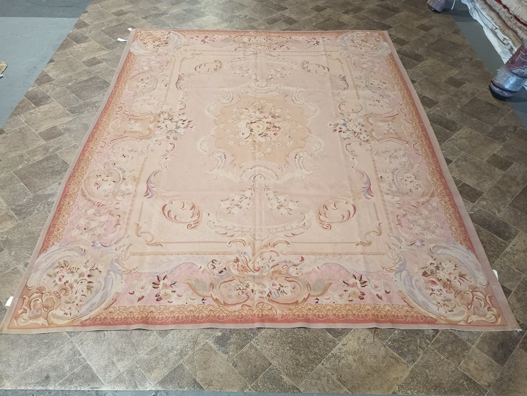 8 x 10 AMAZING Aubusson Flat Weave Rug #PIX-20760
