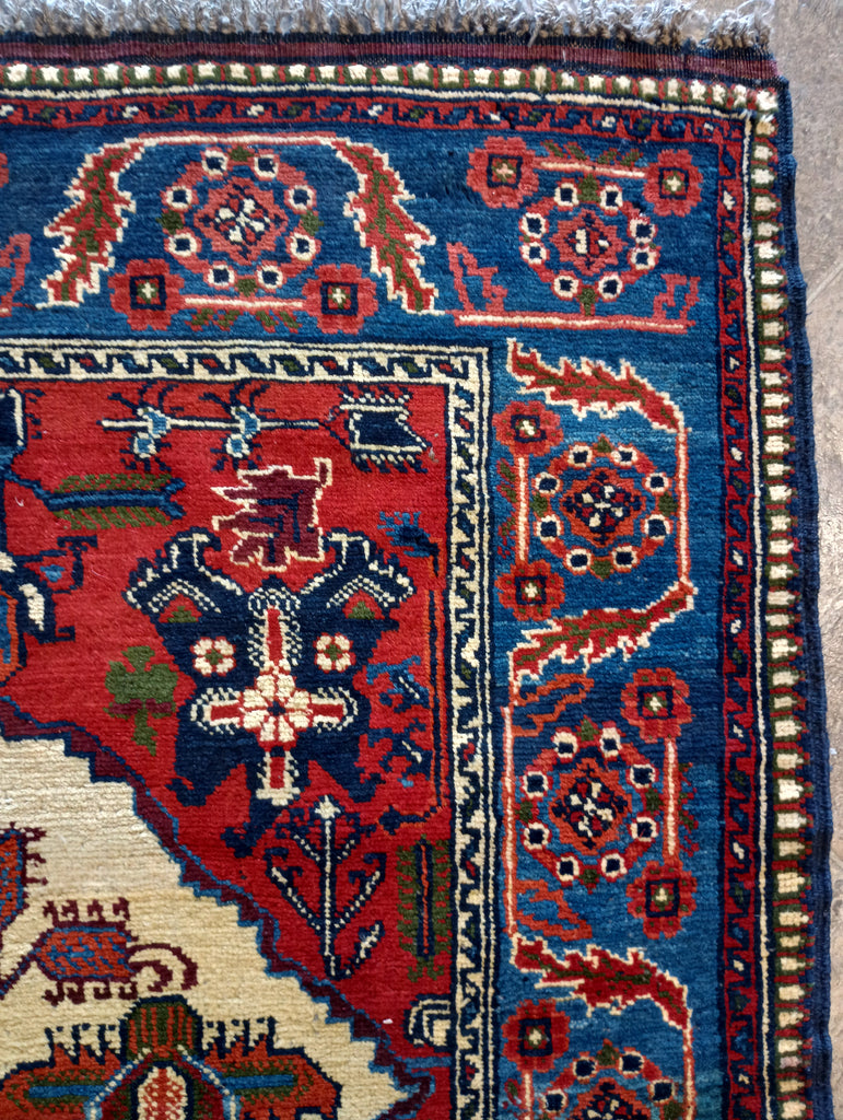 5 x 6.3 Persian Abadeh Rug PERFECT #F-6132b