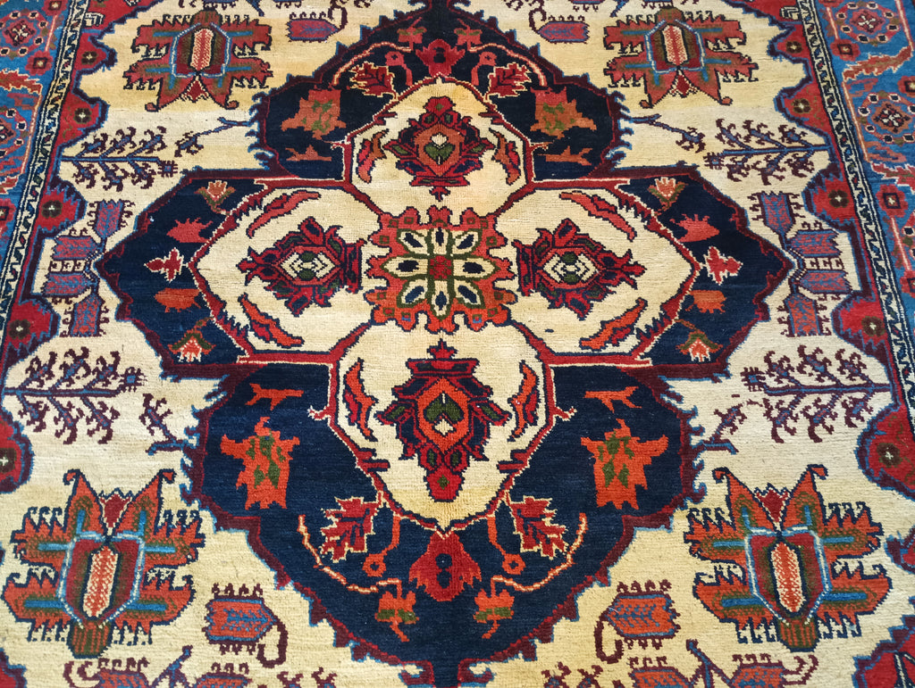 5 x 6.3 Persian Abadeh Rug PERFECT #F-6132b