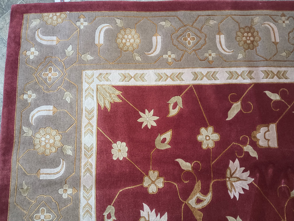 7.9 x 9.10 QUALITY Tibbett Wool Handmade Ruyg #F-6149