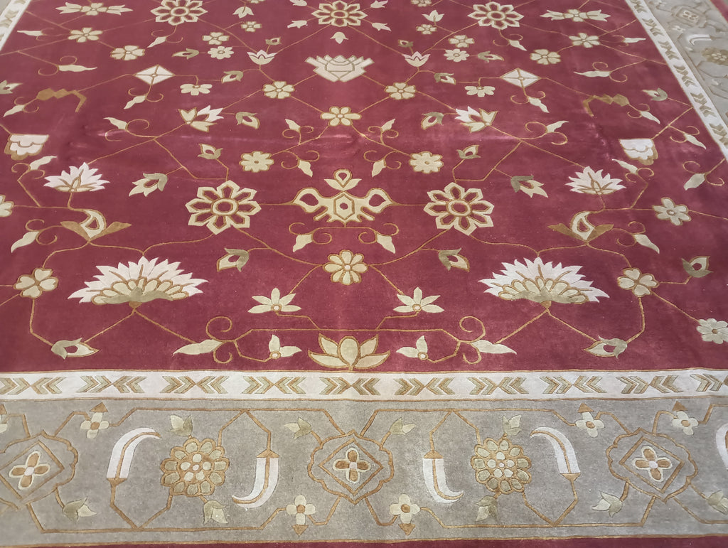 7.9 x 9.10 QUALITY Tibbett Wool Handmade Ruyg #F-6149