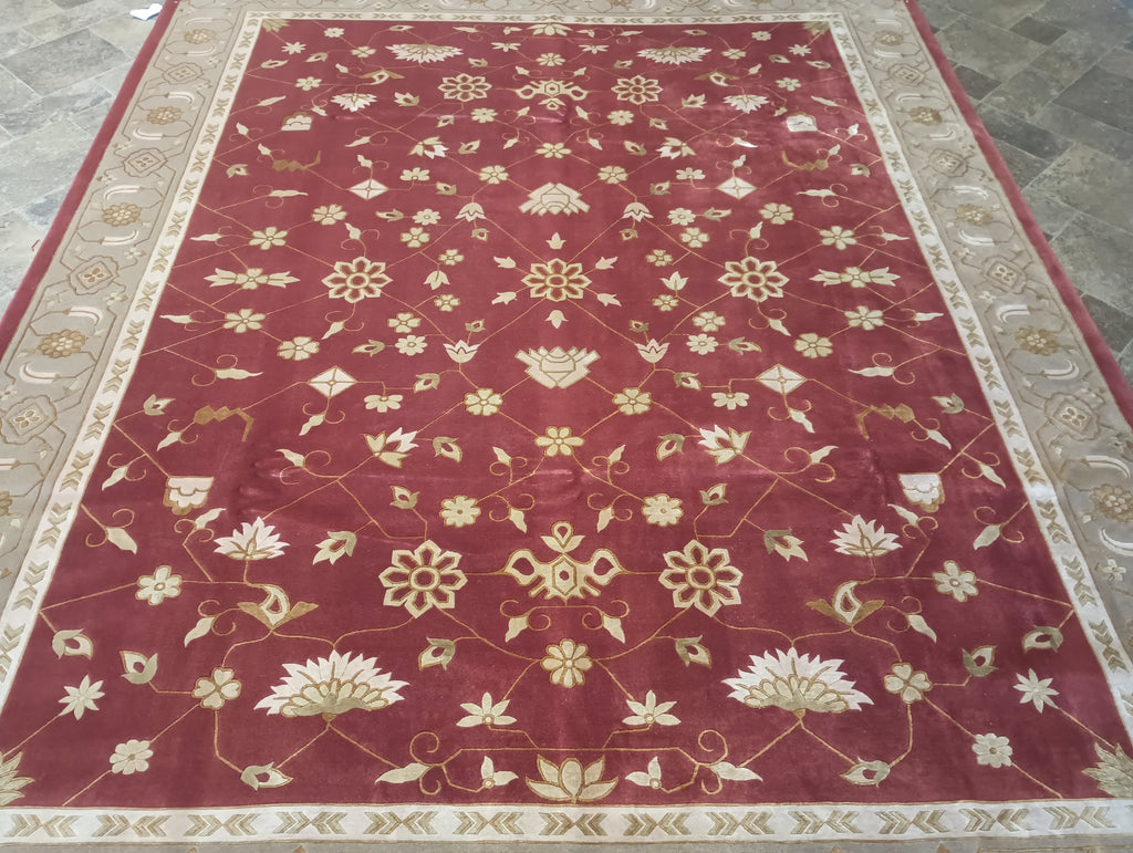 7.9 x 9.10 QUALITY Tibbett Wool Handmade Ruyg #F-6149