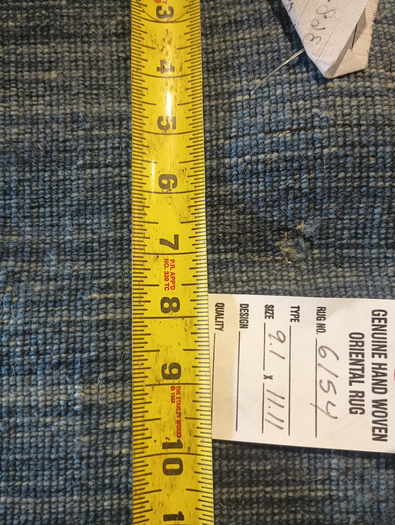 9.1 x 12.0 CONTEMPORARY WOOL RUG GRAY SLATE #F-6154