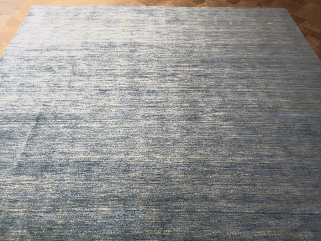 9.1 x 12.0 CONTEMPORARY WOOL RUG GRAY SLATE #F-6154