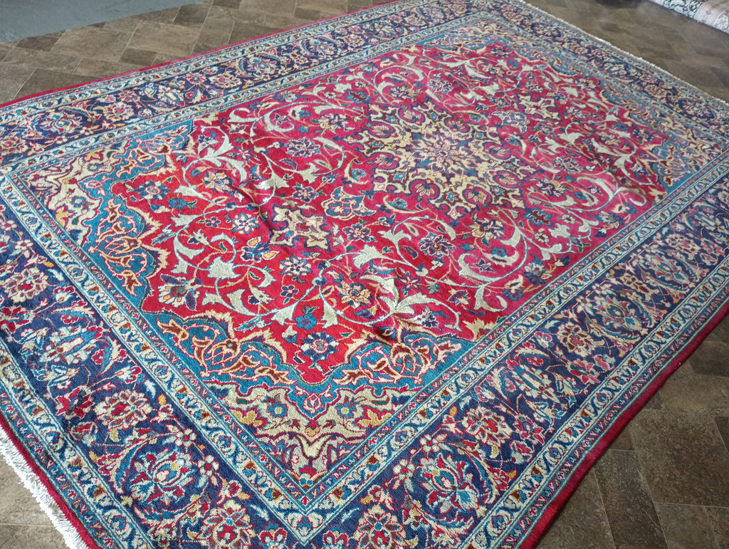 7.10 x 11.7 Pre-Owned Persian Rug Najafabad Esfahan #F-6155