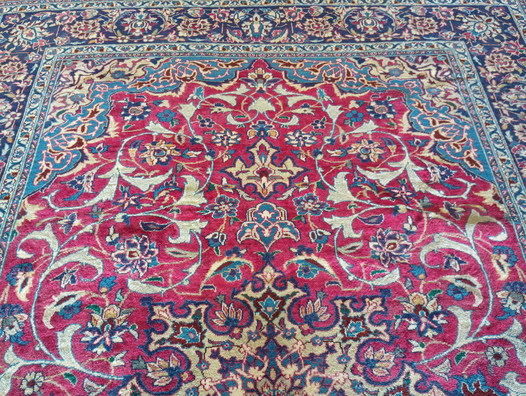 7.10 x 11.7 Pre-Owned Persian Rug Najafabad Esfahan #F-6155
