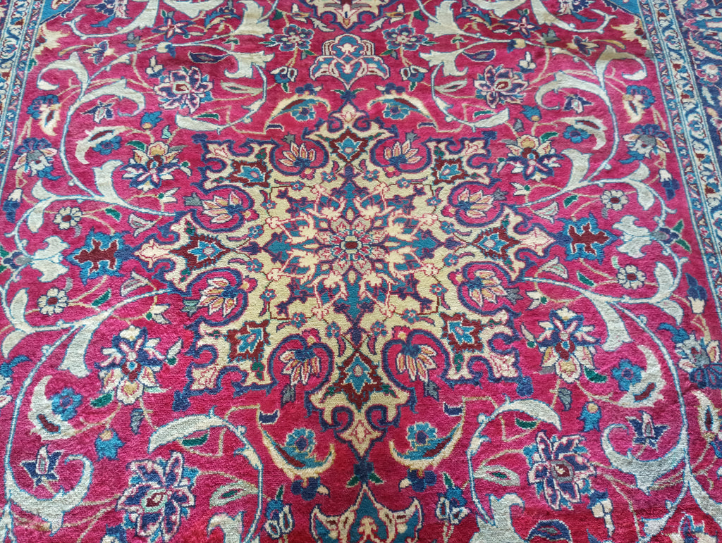 7.10 x 11.7 Pre-Owned Persian Rug Najafabad Esfahan #F-6155