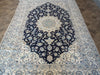 Load image into Gallery viewer, 6.7 x 10 Persian Nain Rug Wool and Silk Quality Handmade carpet #F-6180