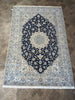 Load image into Gallery viewer, 6.7 x 10 Persian Nain Rug Wool and Silk Quality Handmade carpet #F-6180