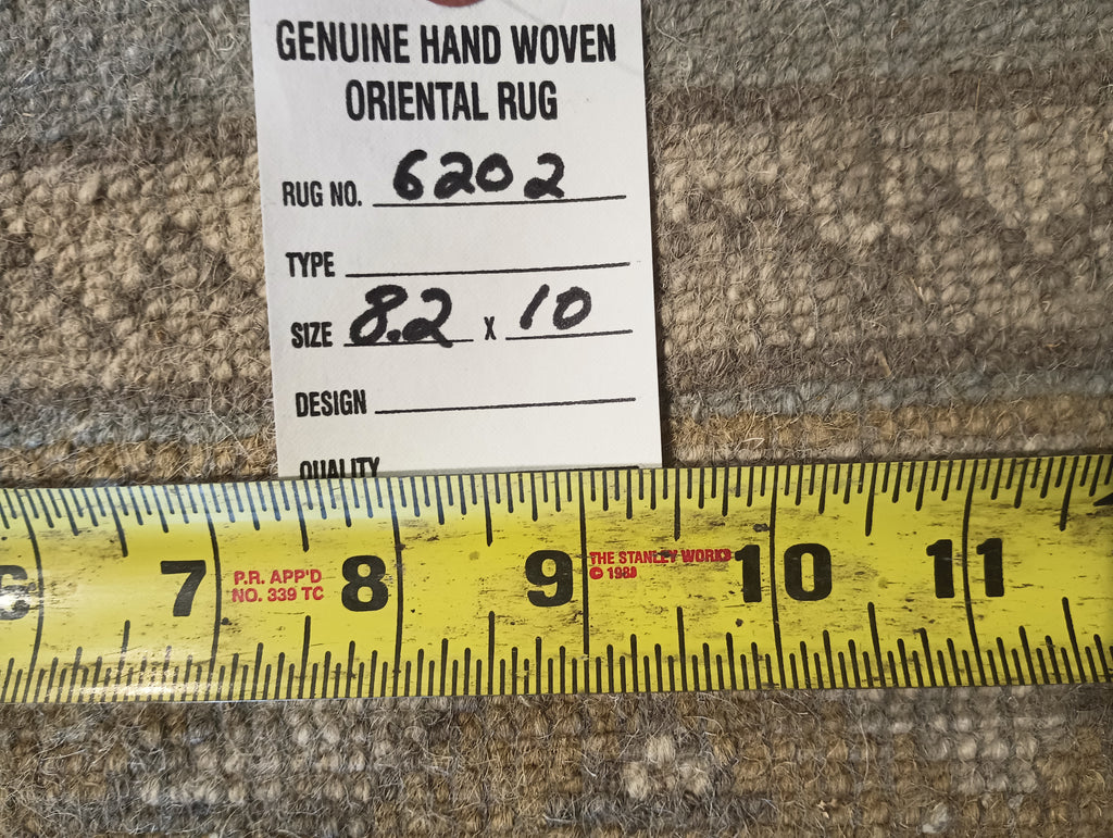 8.2 x 10 NEW HANDMADE OUSHAK RUG LIGHT BLUE#F-6202