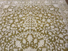 Load image into Gallery viewer, 6 x 9 Olive Green Ivory Wool &amp; Silk Tabriz Rug #PIX-13161