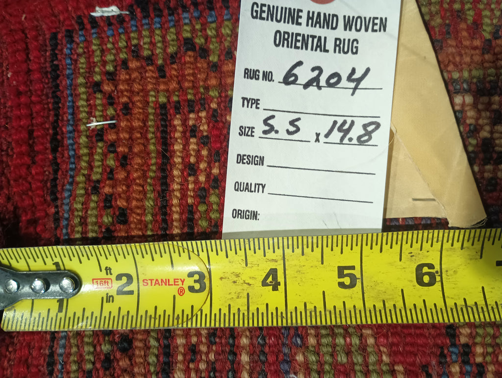 5.5 x 14.8 PERSIAN RUNNER WIDE AND LONG RUG #F-6204