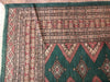 Load image into Gallery viewer, 8.2 x 11 Dark GREEN Jaldar Bokara Rug Handmade Pakistan #F-6213