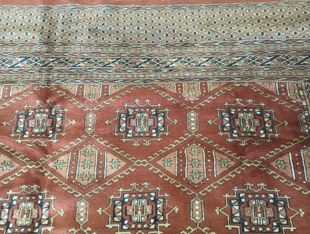 5.4 x 8.8 New handmade Jaldar Bokara Rug GEPORMETRIC #F-6226