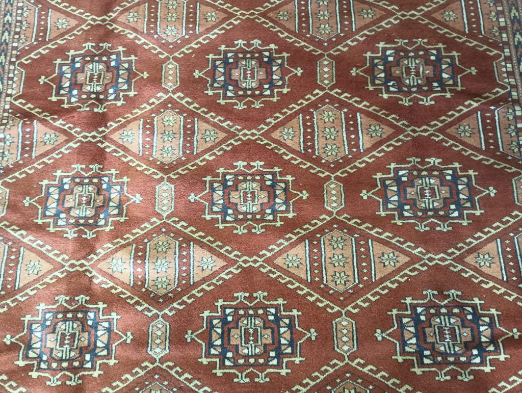 5.4 x 8.8 New handmade Jaldar Bokara Rug GEPORMETRIC #F-6226