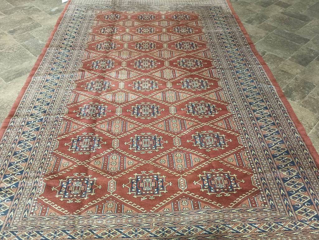5.4 x 8.8 New handmade Jaldar Bokara Rug GEPORMETRIC #F-6226