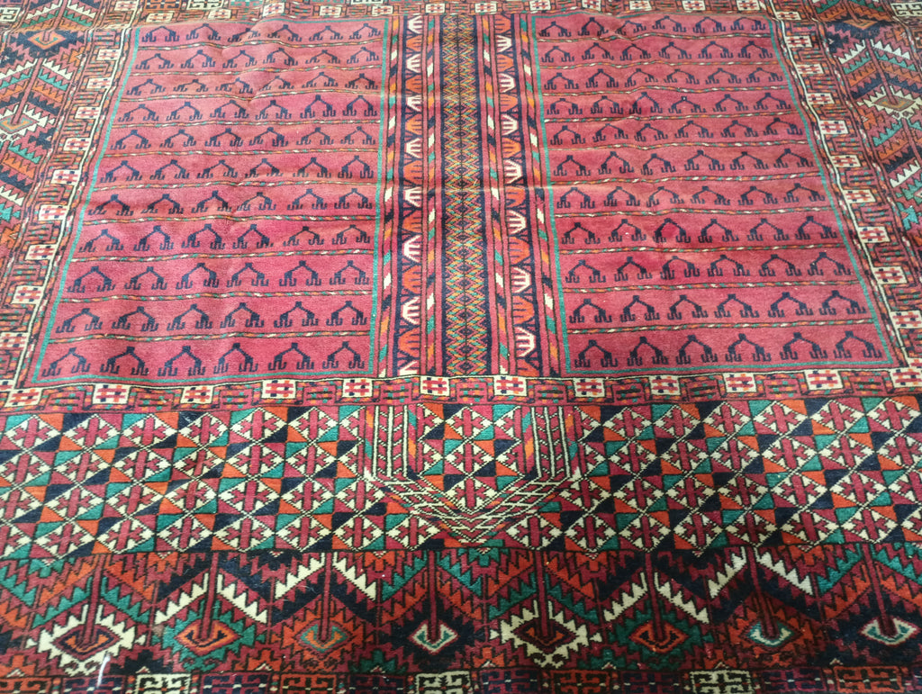4.7 x 6.2 New handmade Rug Hachlu Afghan Pakistan Rug #F-6227