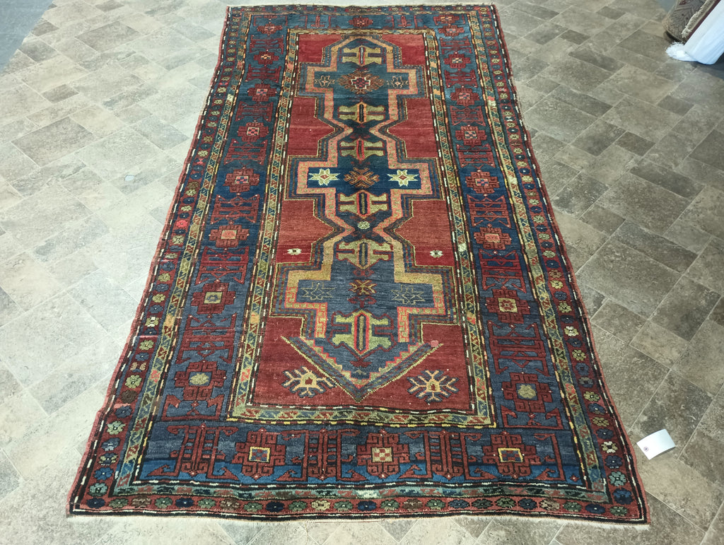 5' x 10'-Antique-Caucasion-Rug-GALLERY-SIZE -USSR .jpg