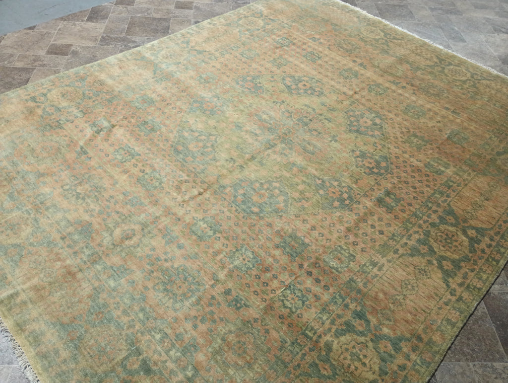 7.9 x 9.10 Handmade Oushak rug #F-6251