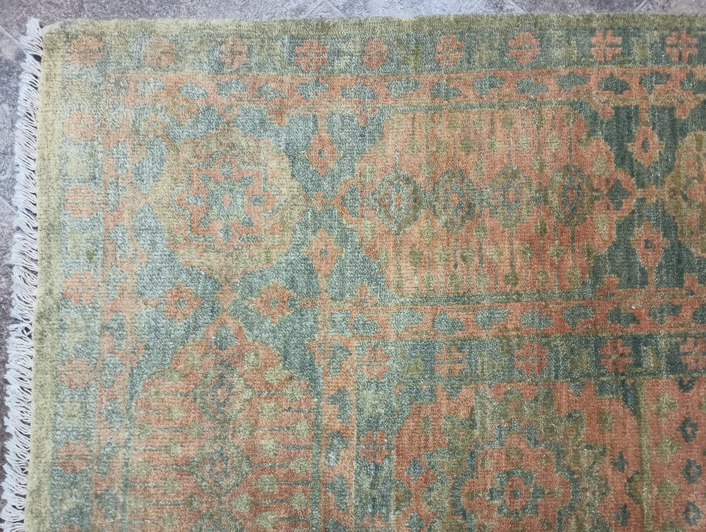 7.9 x 9.10 Handmade Oushak rug #F-6251