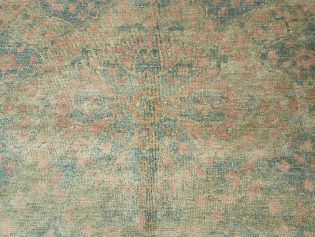 7.9 x 9.10 Handmade Oushak rug #F-6251