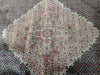 Load image into Gallery viewer, 8.3 x 9.10 Quality Handmade Rug Wool and Silk BLACK #F-6273