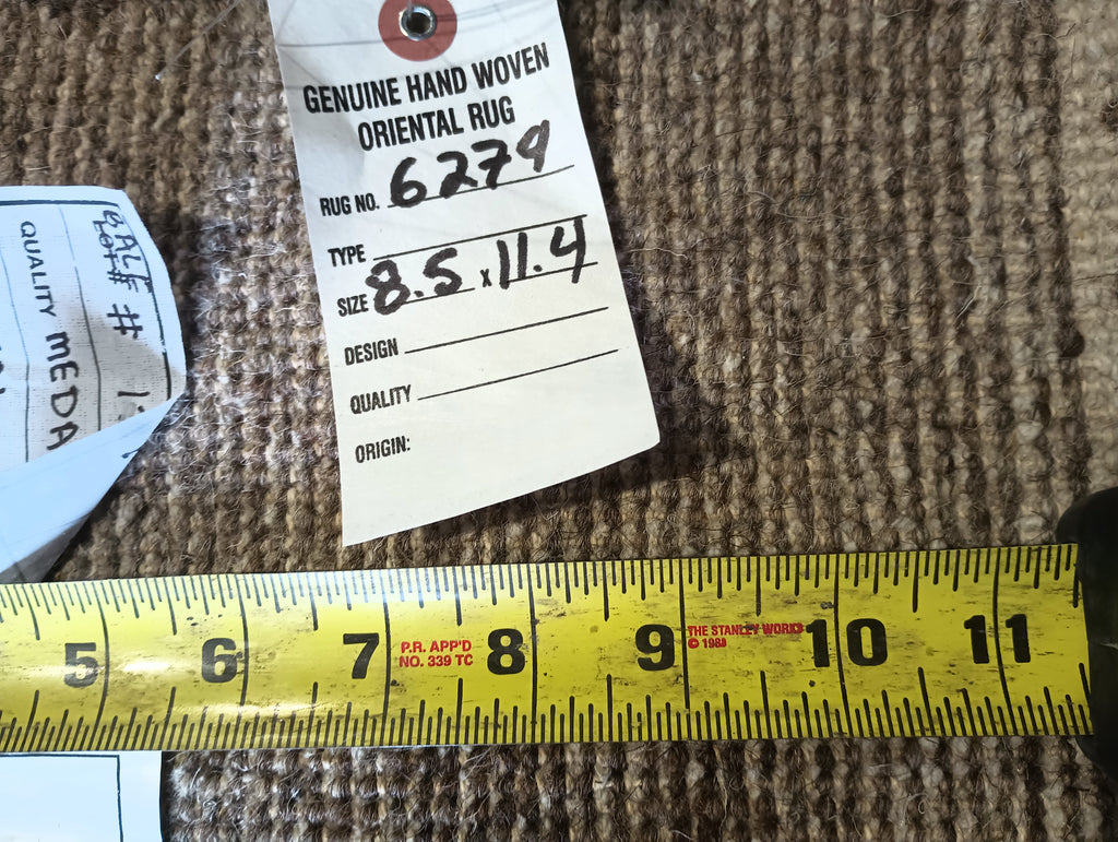 8.5 x 11.4 BROWN KAMEL GABBEH WOOL RUG THICK WOOL CONTEMPORARY CARPET #F-6279