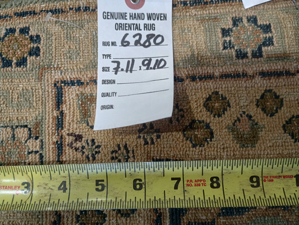 7.11 x 9.10 GREEN Ziglar new Rug #F-6280