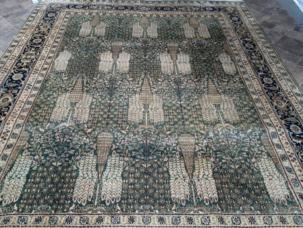 7.11 x 9.10 GREEN Ziglar new Rug #F-6280