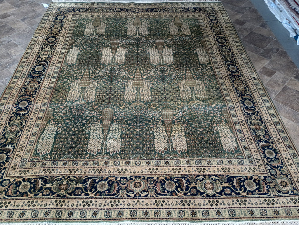 7.11 x 9.10 GREEN Ziglar new Rug #F-6280