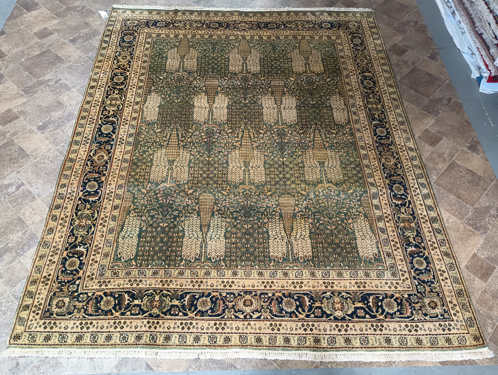 7.11 x 9.10 GREEN Ziglar new Rug #F-6280