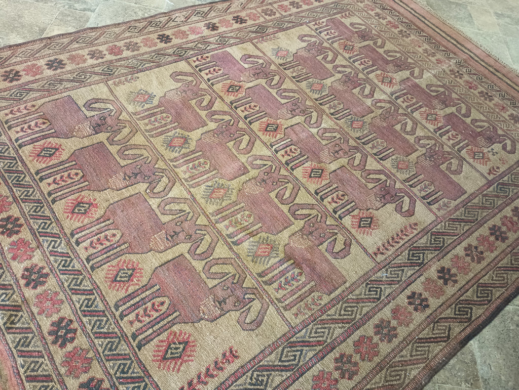 6 x 9 Tribal Afghan Kilim Rug #F-6297