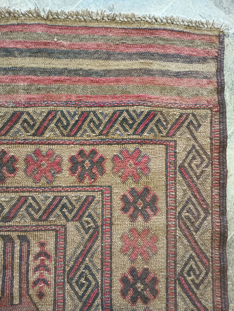 6 x 9 Tribal Afghan Kilim Rug #F-6297