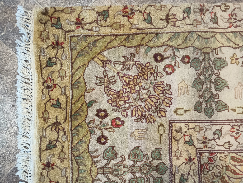 6 x 9 Light Mint Green Jaipour Quality Wool Rug #F-6324