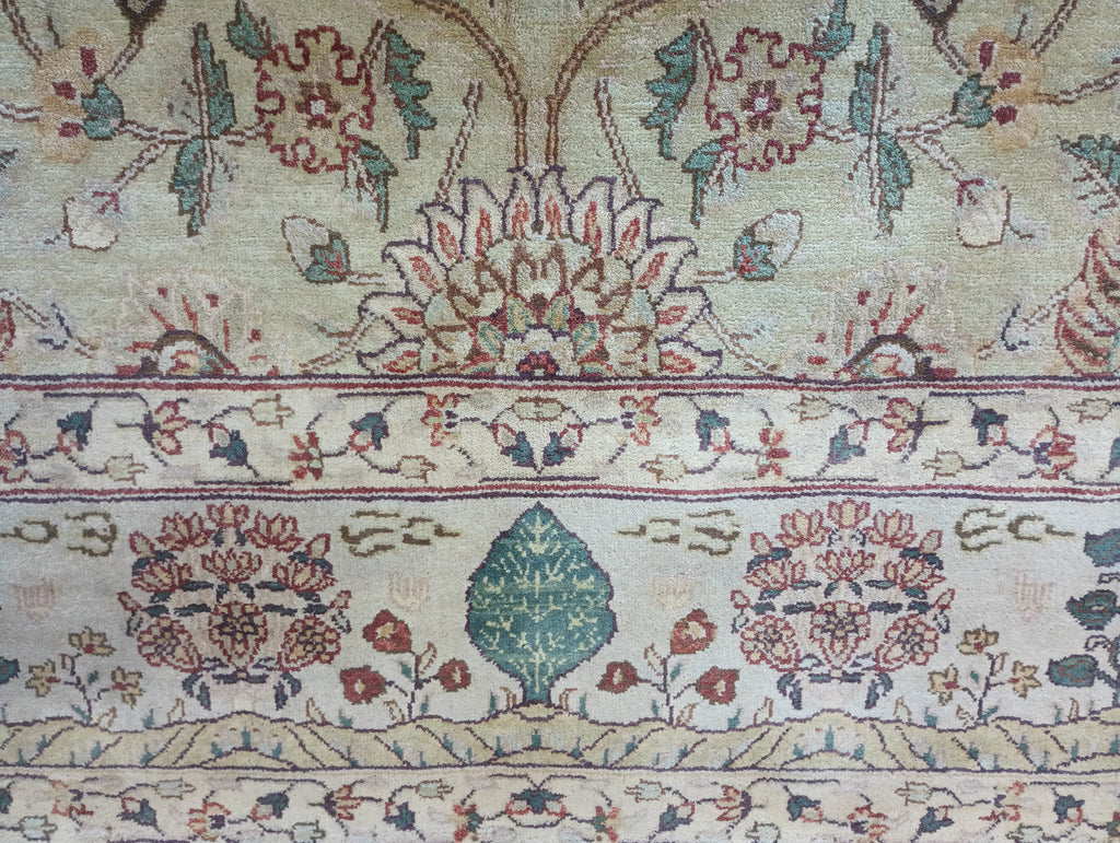 6 x 9 Light Mint Green Jaipour Quality Wool Rug #F-6324