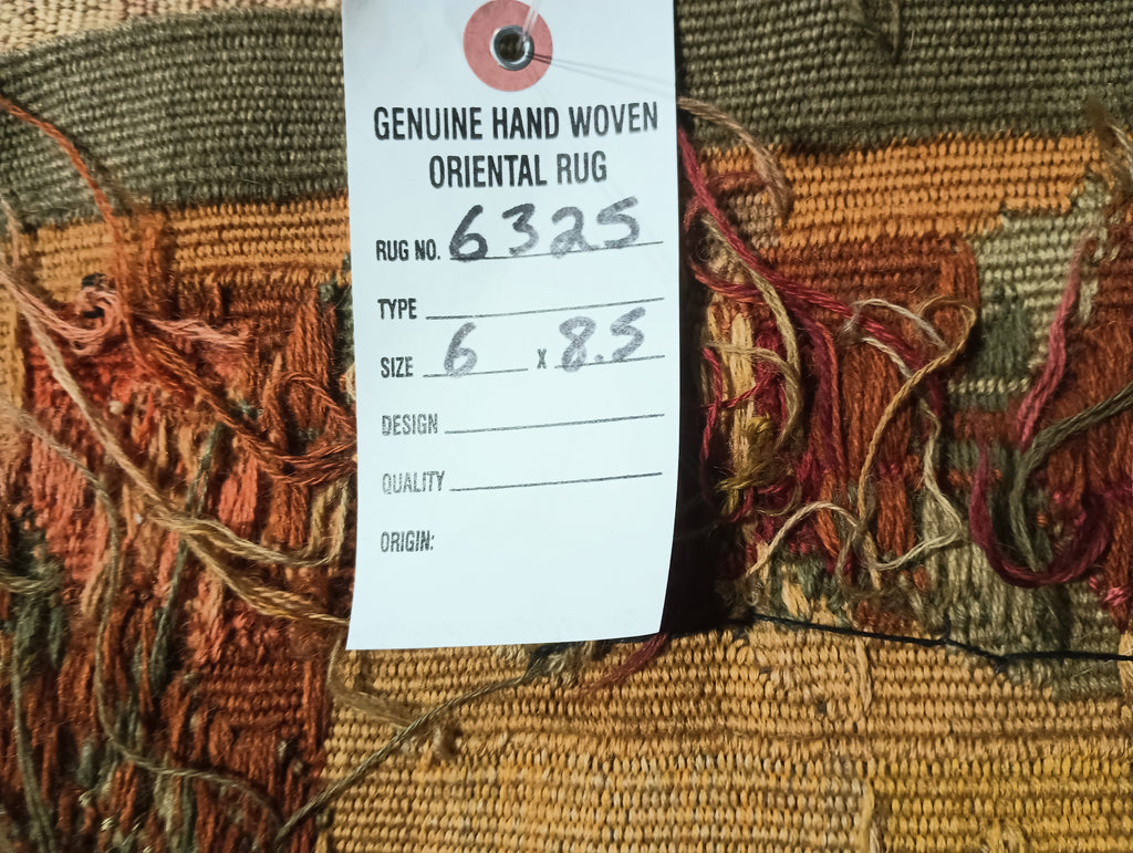 6' x 8' Tapestry Handmade  17 Century reproduction  #F-6325